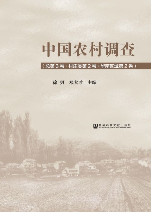 中国农村调查（总第3卷·村庄类第2卷·华南区域第2卷）