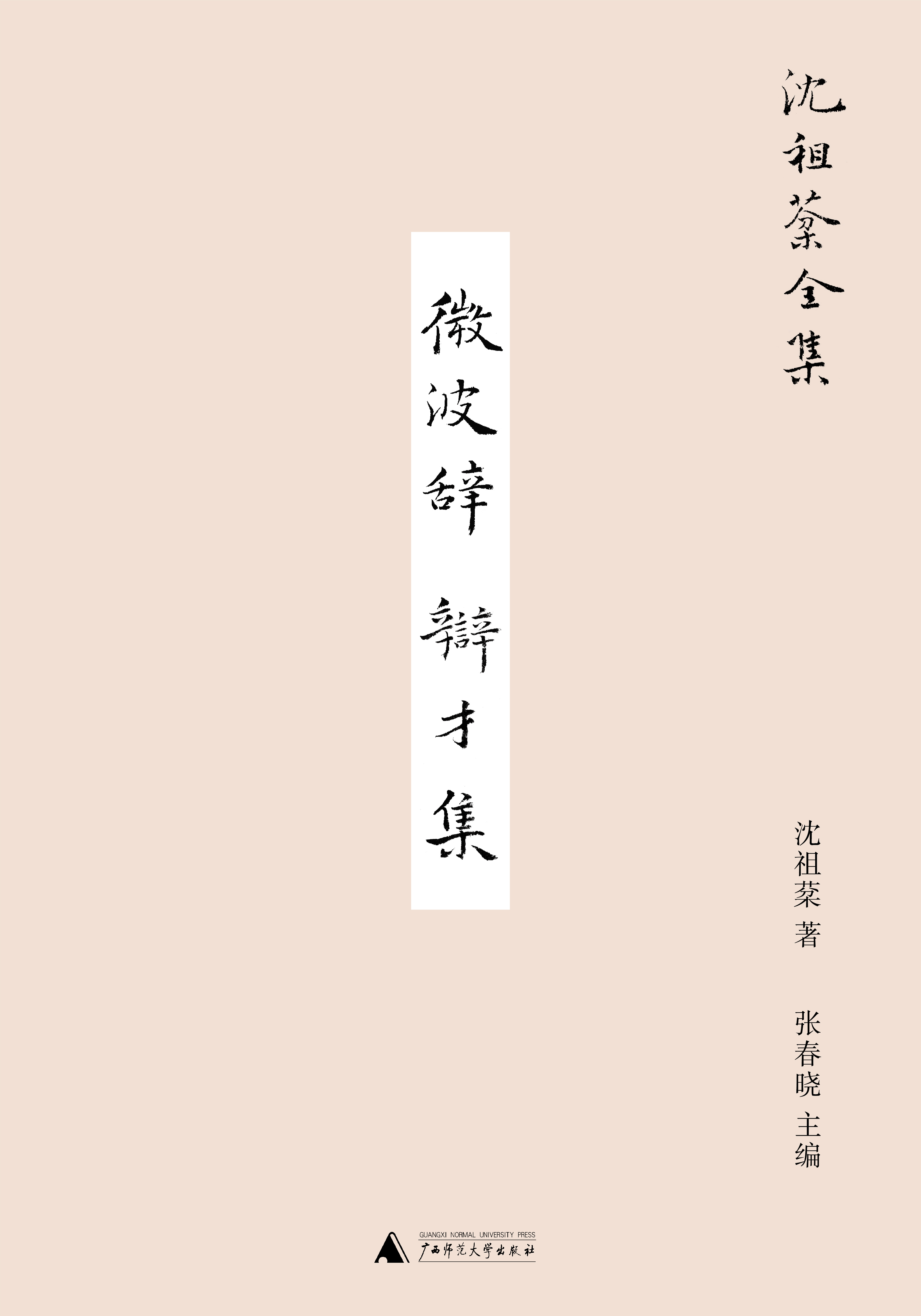 沈祖棻全集  微波辞  辩才集